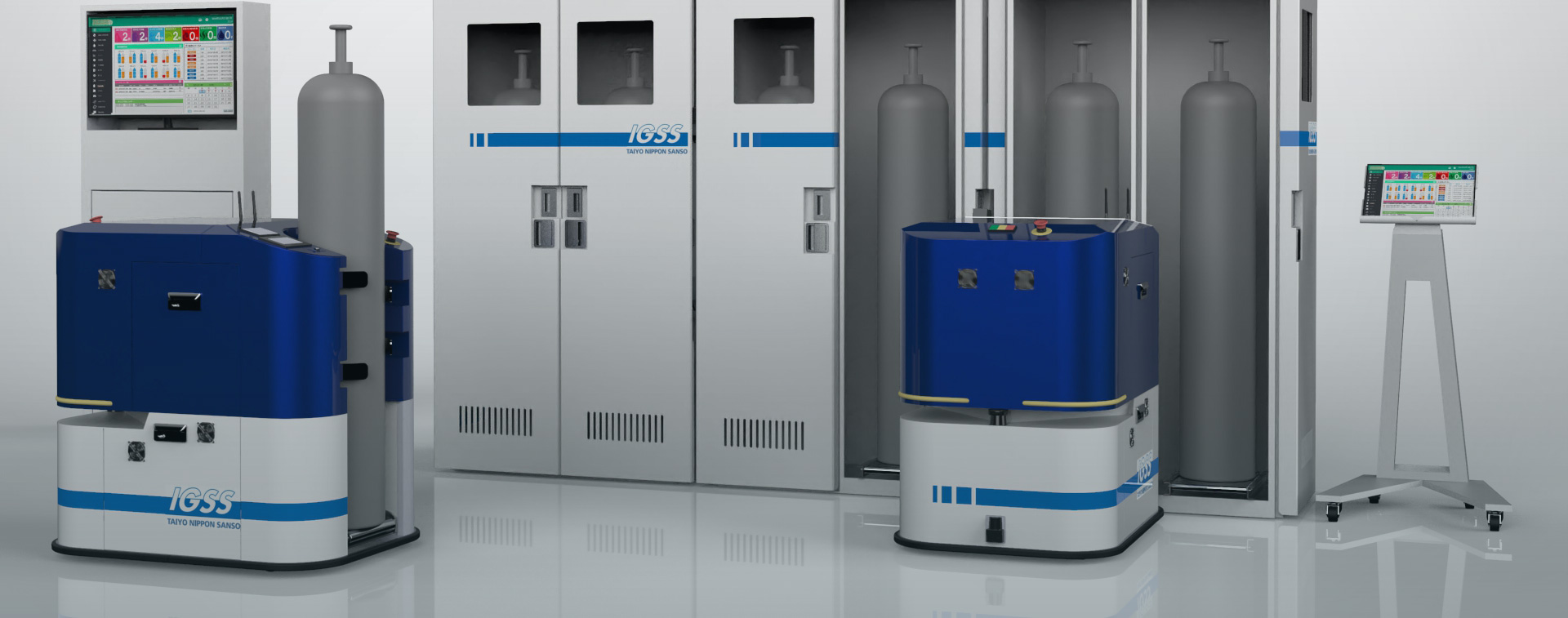 Intelligent Gas Supplying System Realizing smart factories that harnesses cutting-edge technology