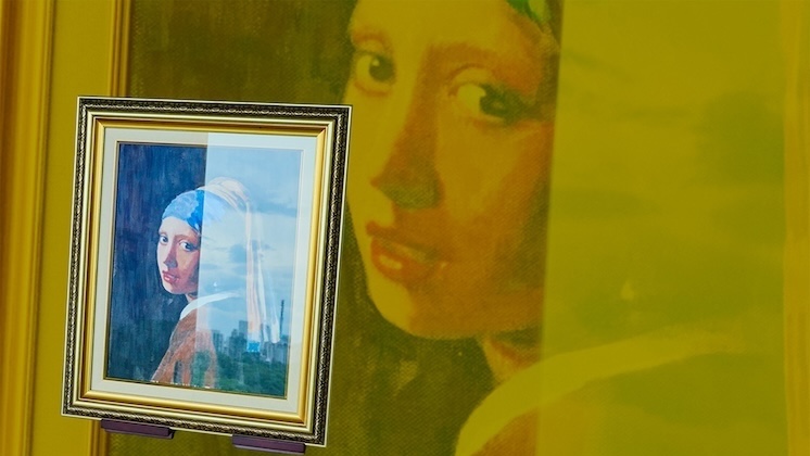 Allowing over 99% of light to pass through, making it virtually invisible. MOSMITE™ is a new material used for art and automotive displays.