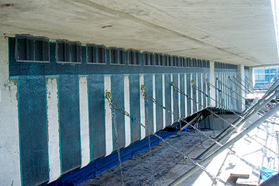 Genta Bridge under construction