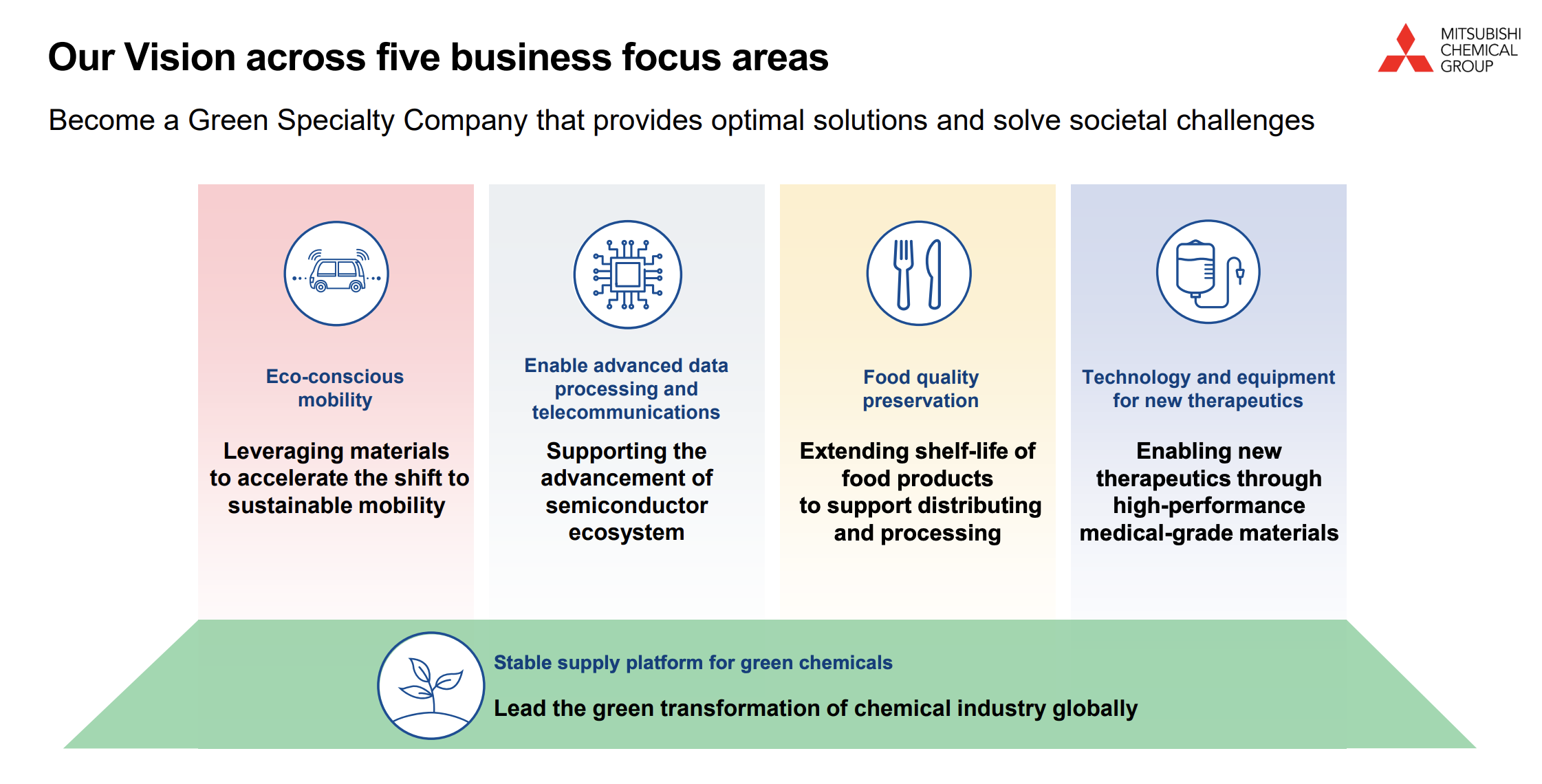 Our Vision across five business focus areas